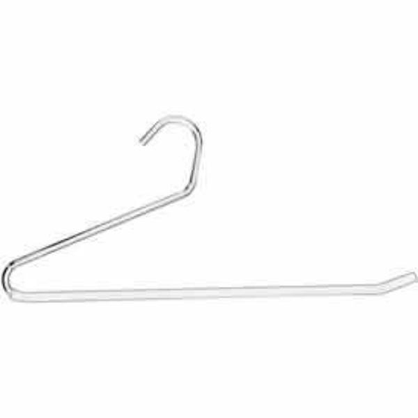 Picture of Econoco B387400 15 in. Deluxe LS L-Style Slack Hanger with White Vinyl Sleeve - Chrome
