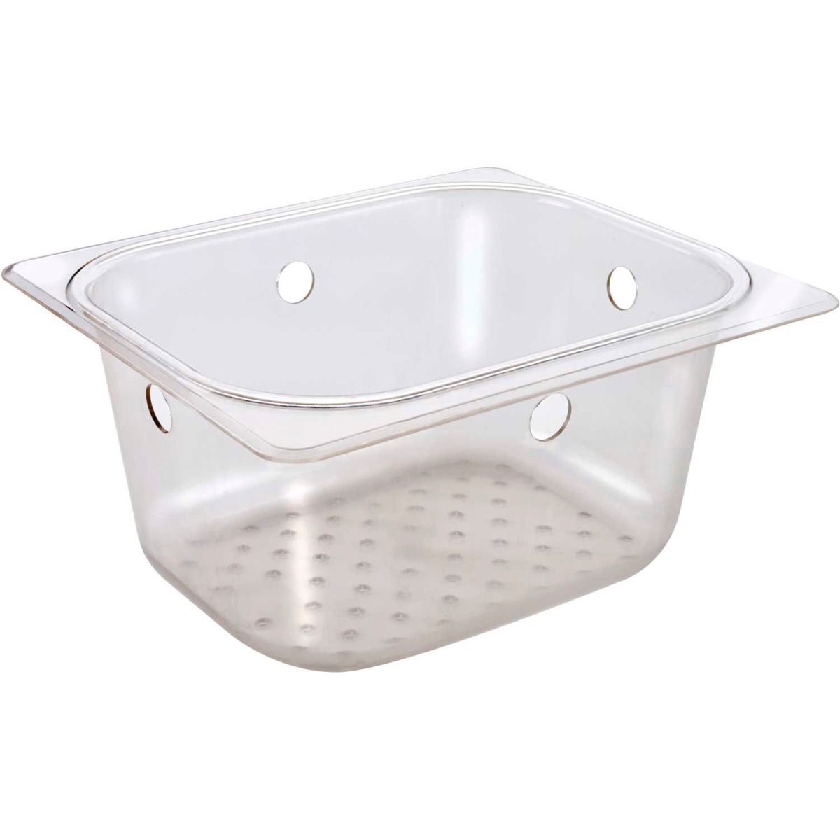 Krowne 30-160 Perforated Basket for 10 x 14 & 10 x 12 Dump Sinks - 6 Deep, Plastic, 6"" Deep