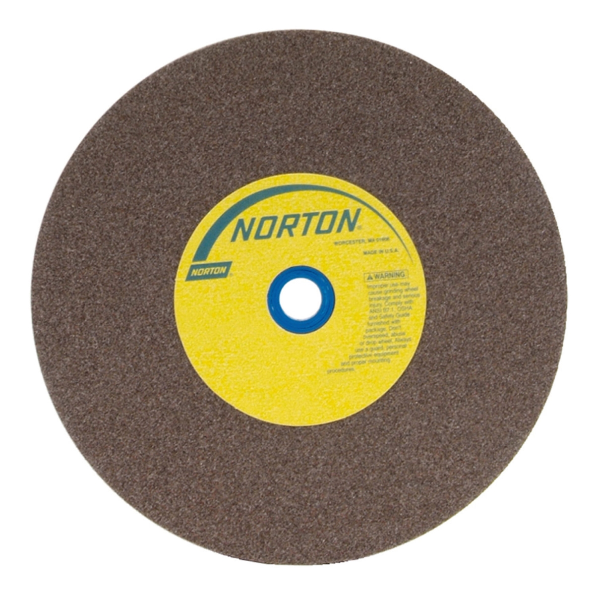 B2202437 10 x 1 x 1.125 in. Norton 07660788290 Gemini Bench & Pedestal Wheel Aluminum Oxide - 60 Grit