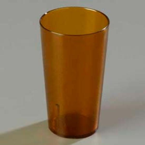 Picture of Carlisle Sanitary Maintenance B624341 16 oz 521613 - Pebbled Stackable SAN Tumbler - Amber