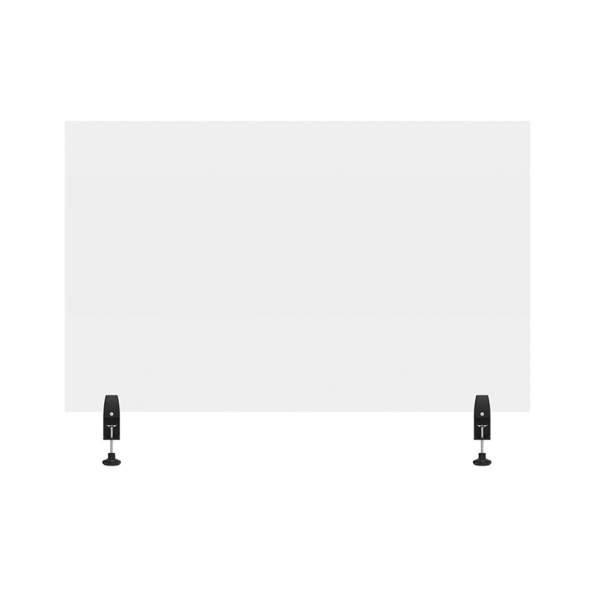 Acrylic Sneeze Guard Desk Divider - Clear - 48 x 30 in. - Easy Installation