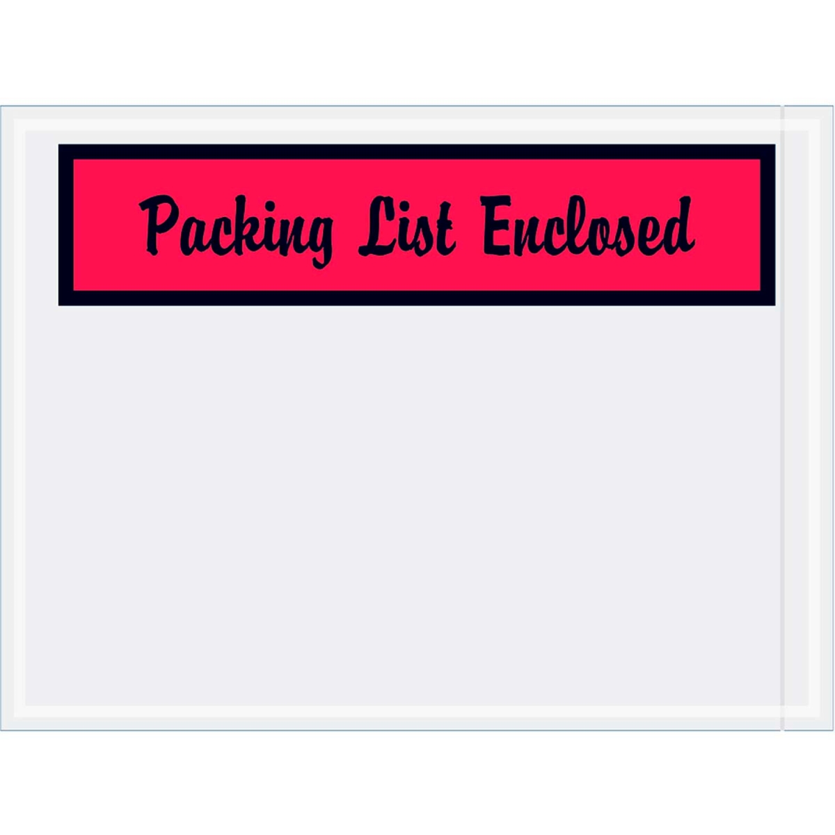 B44000 Panel Face Envelopes - Packing List Enclosed Print - Side Opening - 6 x 4.5 in. - Red - Pack of 1000