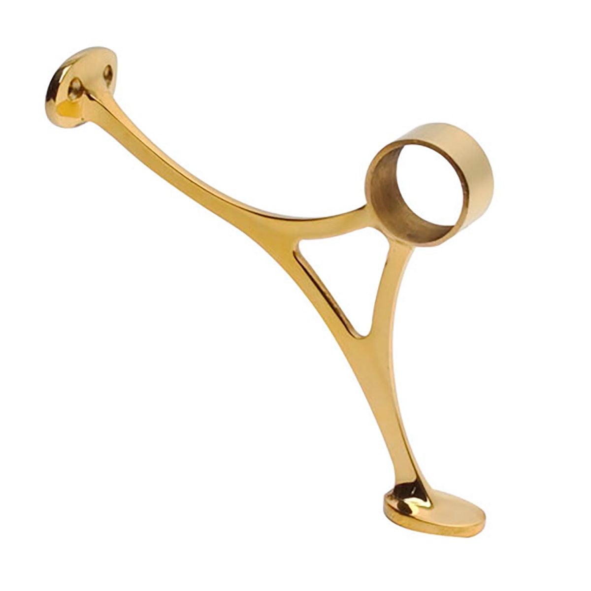 Lavi B1191637 Combination Bracket for 1.5 in. Tubing - Polished Brass
