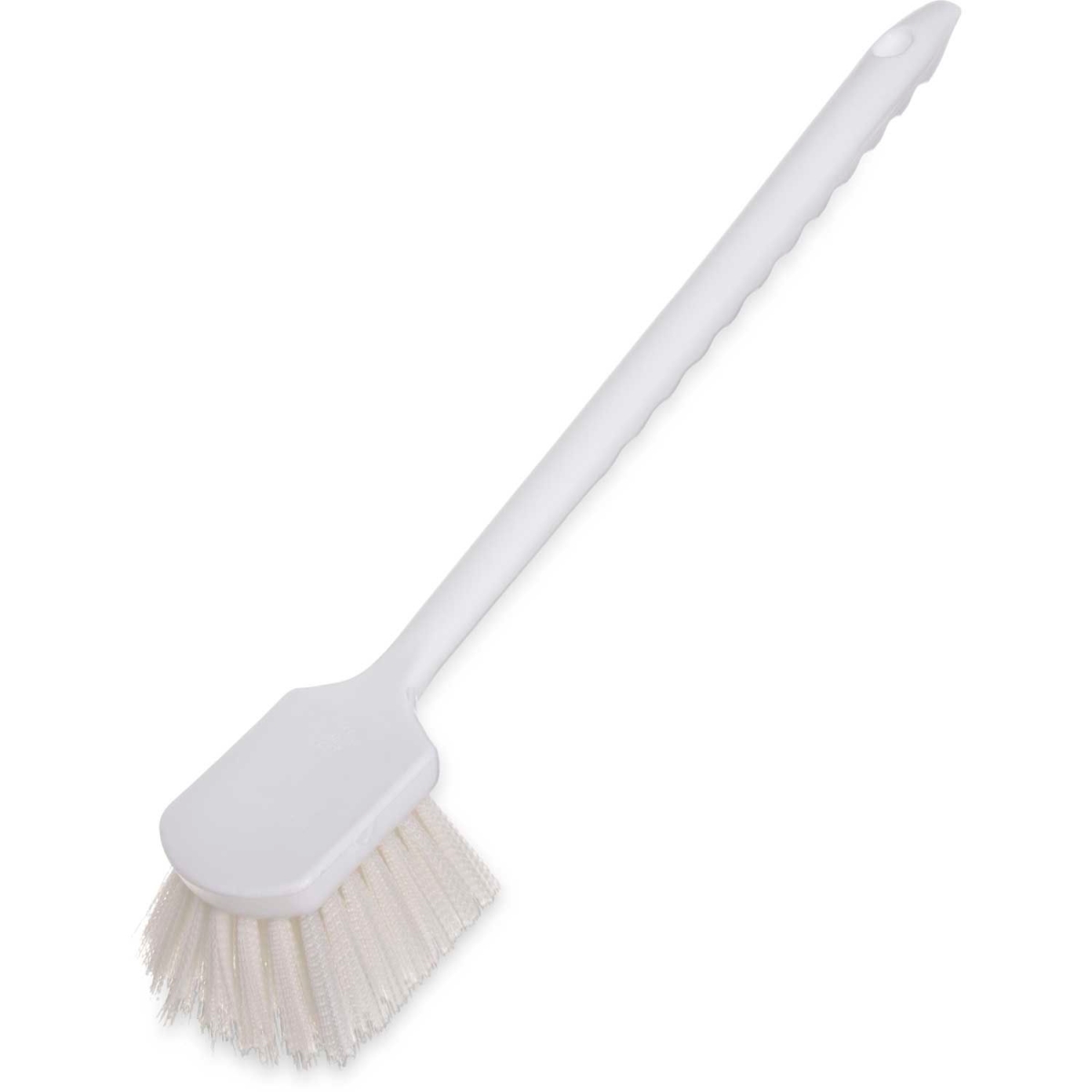Sparta Utility Scrub Brush - White - 20 in. - Durable Polyester Bristles