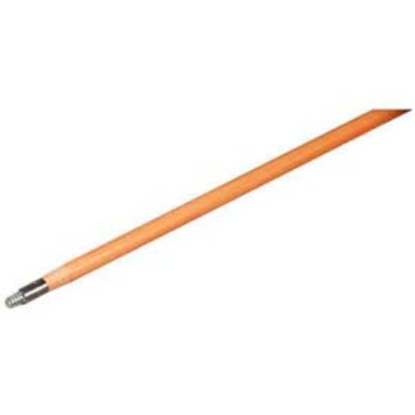 B654918 72 x 0.93 in. 4562800 Flo-Pac Metal Tip Threaded Wood Handle - Brown