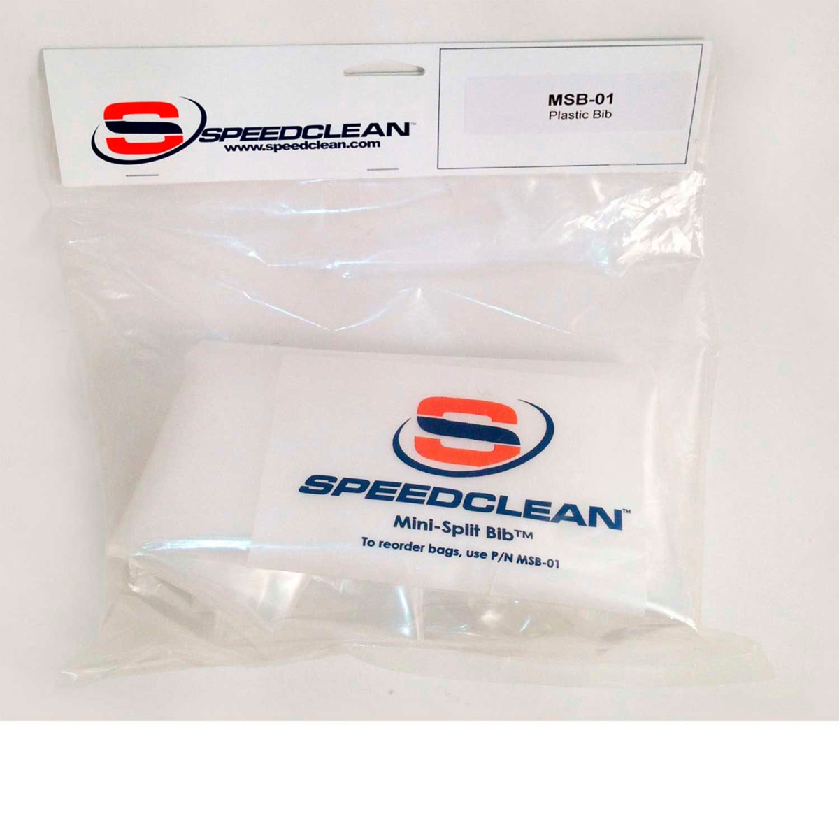 B2098805 SpeedClean MSB-01 - Replacement Mini Split Bib Kit - Clear