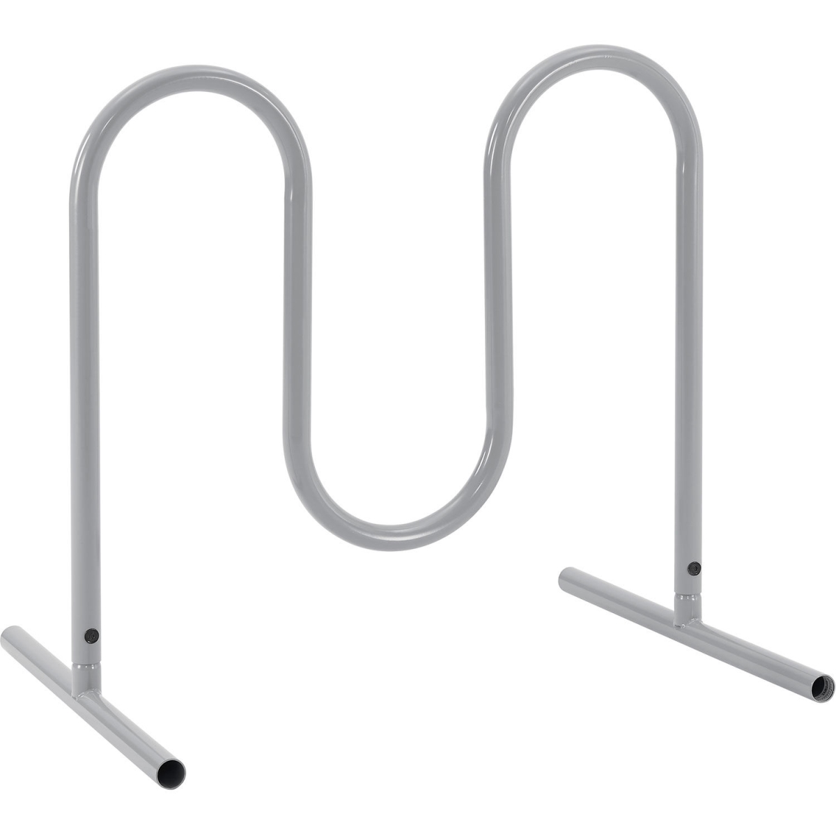 Picture of Global Industrial 670343FGY Wave Bike Rack - 5-Bike Capacity - Free Standing - Gray