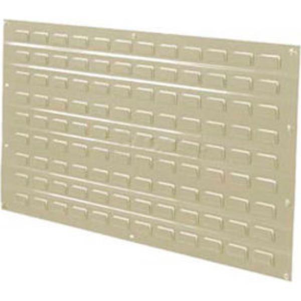 Louvered Wall Panel with Bins - Tan - 36 x 19 in. - 160 lb Capacity