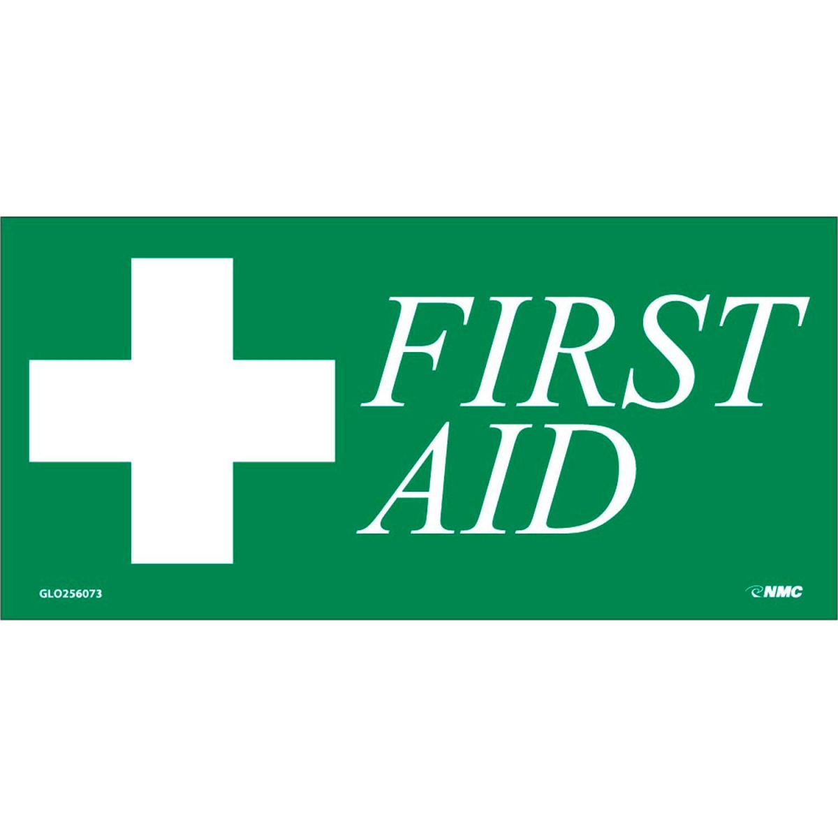Picture of Accuform Manufacturing B170002 First Aid Label - Green