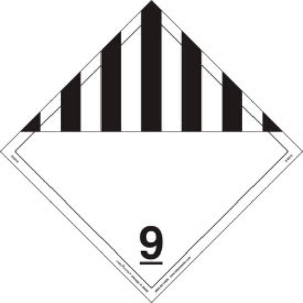 B2354752 LabelMasterZ-EZ19 Miscellaneous Dangerous Goods Placard - Worded - Removable Vinyl - Black - Pack of 25