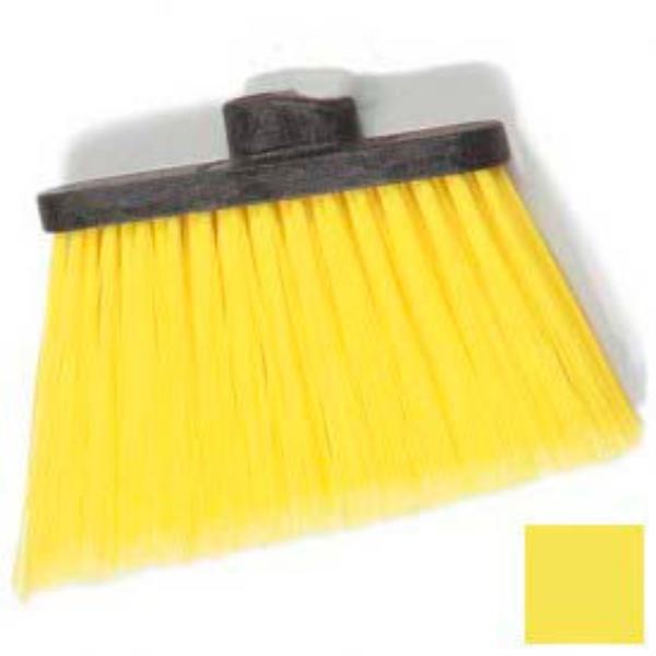 B641816 Duo-Sweep Medium Duty Angle Broom with 12 in. Flare - Head Only - 8 in. - Yellow
