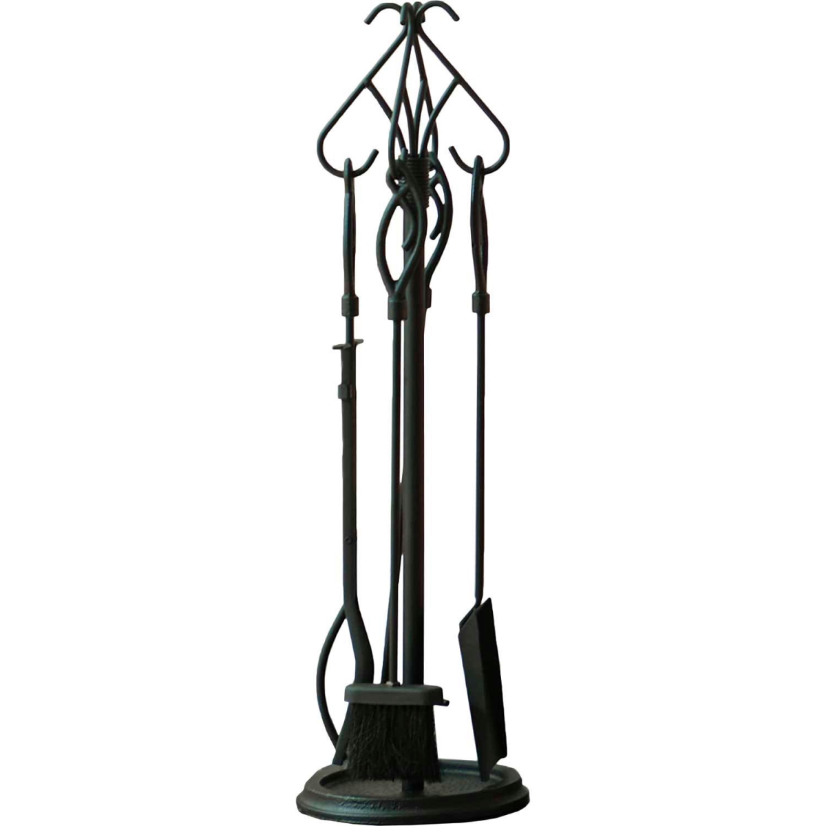 B1956179 Black Pleasant Hearth Gothic Fireplace Toolset 666 - 5 Piece