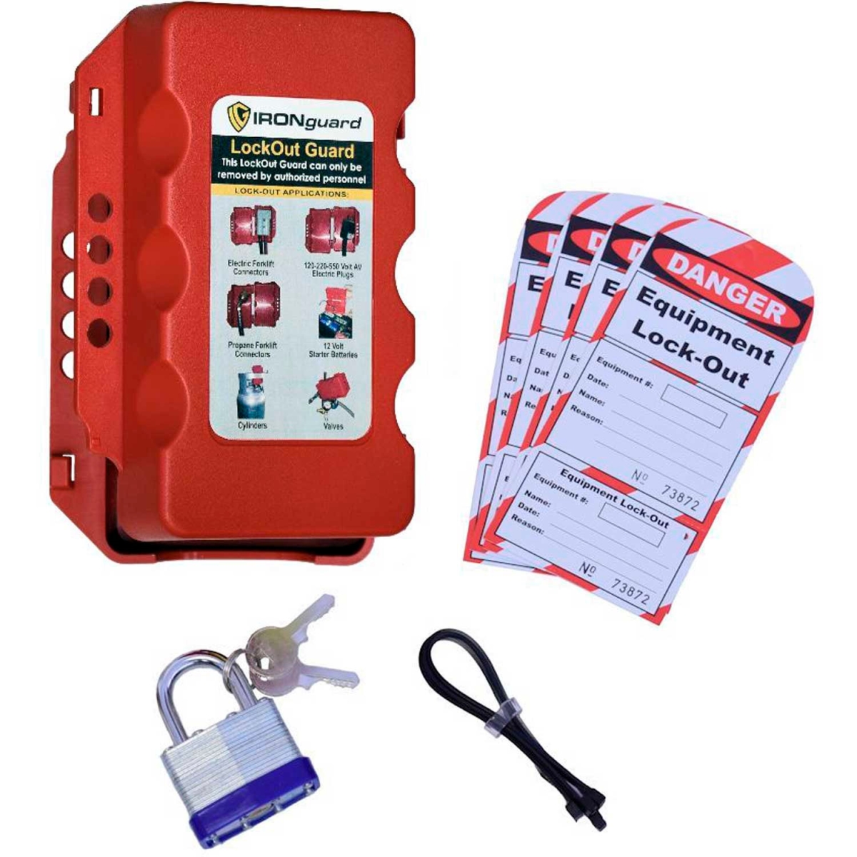 988798 Ideal Warehouse Forklift Lock-Out Guard Kit - 70-1187