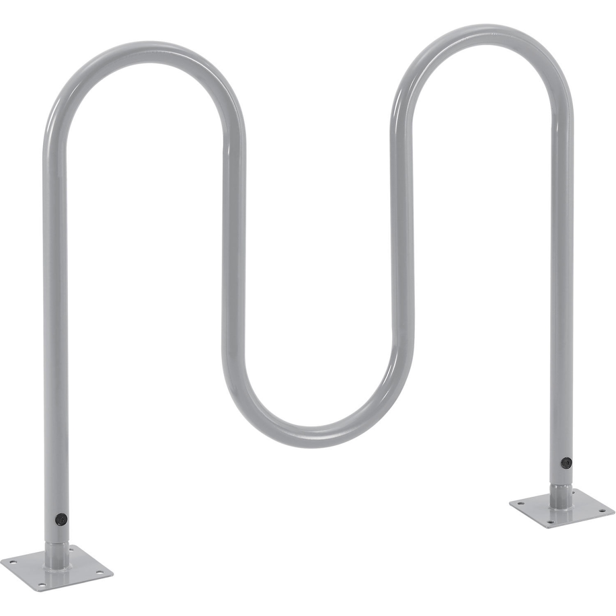 Picture of Global Industrial 670342MGY Wave Bike Rack - 5-Bike Capacity - Flange Mount - Gray