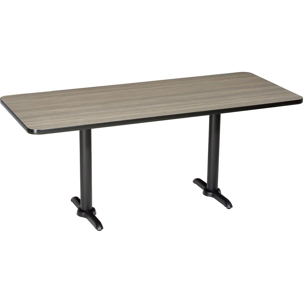 Global Industrial 695671CL Interion Breakroom Table - 72 x 30 in. - Charcoal