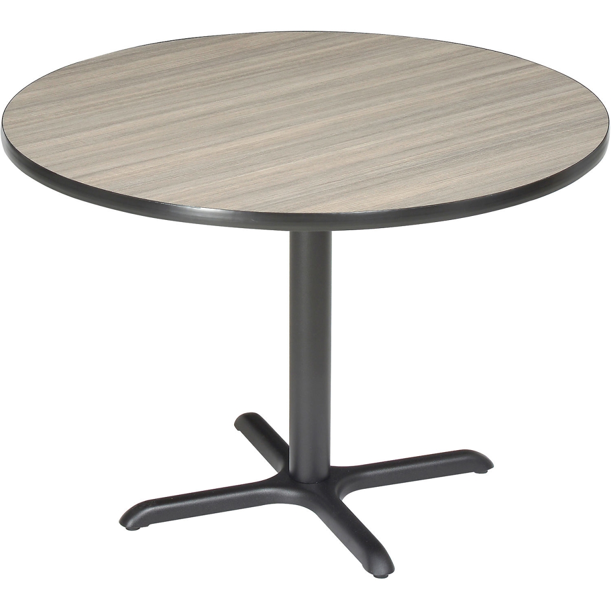 Global Industrial 695672CL Interion 36 in. Round Restaurant Table - Charcoal