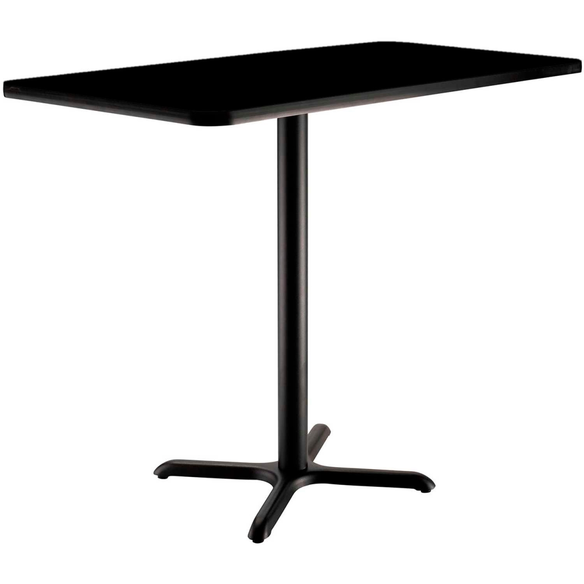 Global Industrial 695850BK Interion Counter Height Restaurant Table - 48 x 30 x 36 in. - Black
