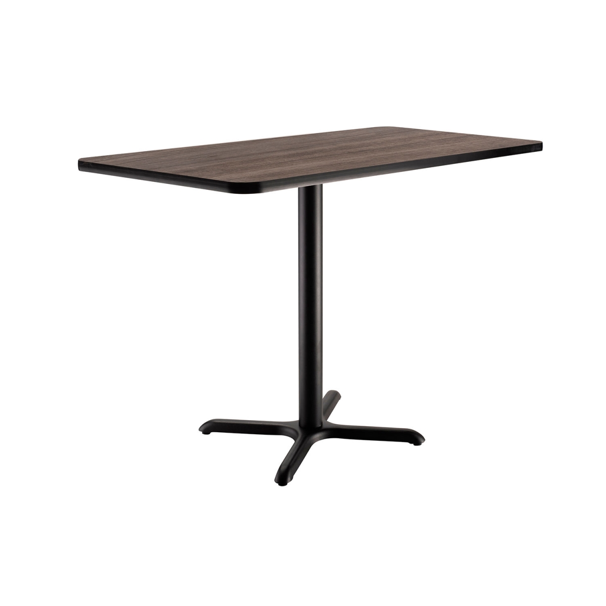 Global Industrial 695850CL Interion Counter Height Restaurant Table - 48 x 30 x 36 in. - Charcoal