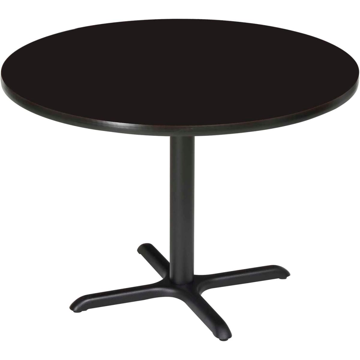 Global Industrial 695803BK Interion 36 in. Round Counter Height Restaurant Table - Black