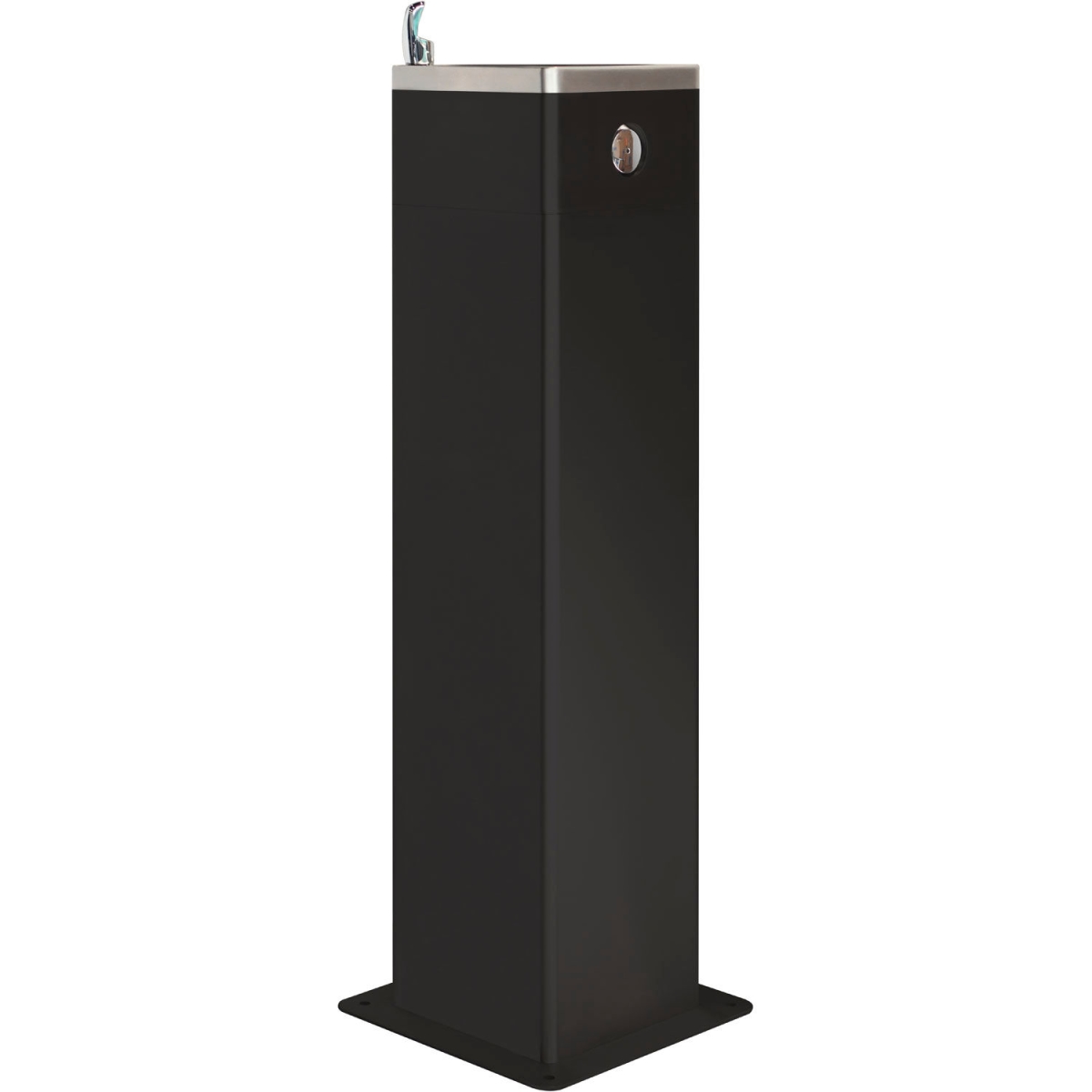 Global Industrial 761223BKF Outdoor Pedestal Drinking with Filter - Black