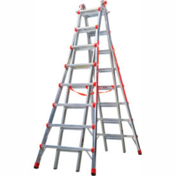 B2200520 Aluminum Skyscraper Telescoping Step Ladder - Silver - 15 ft. Type 1A - 10109