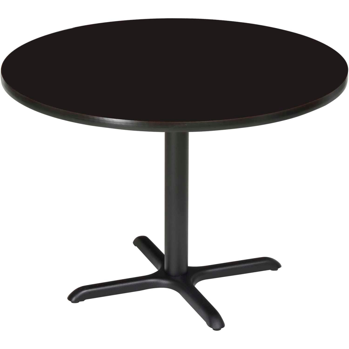 Global Industrial 695672BK Interion 36 in. Round Restaurant Table - Black