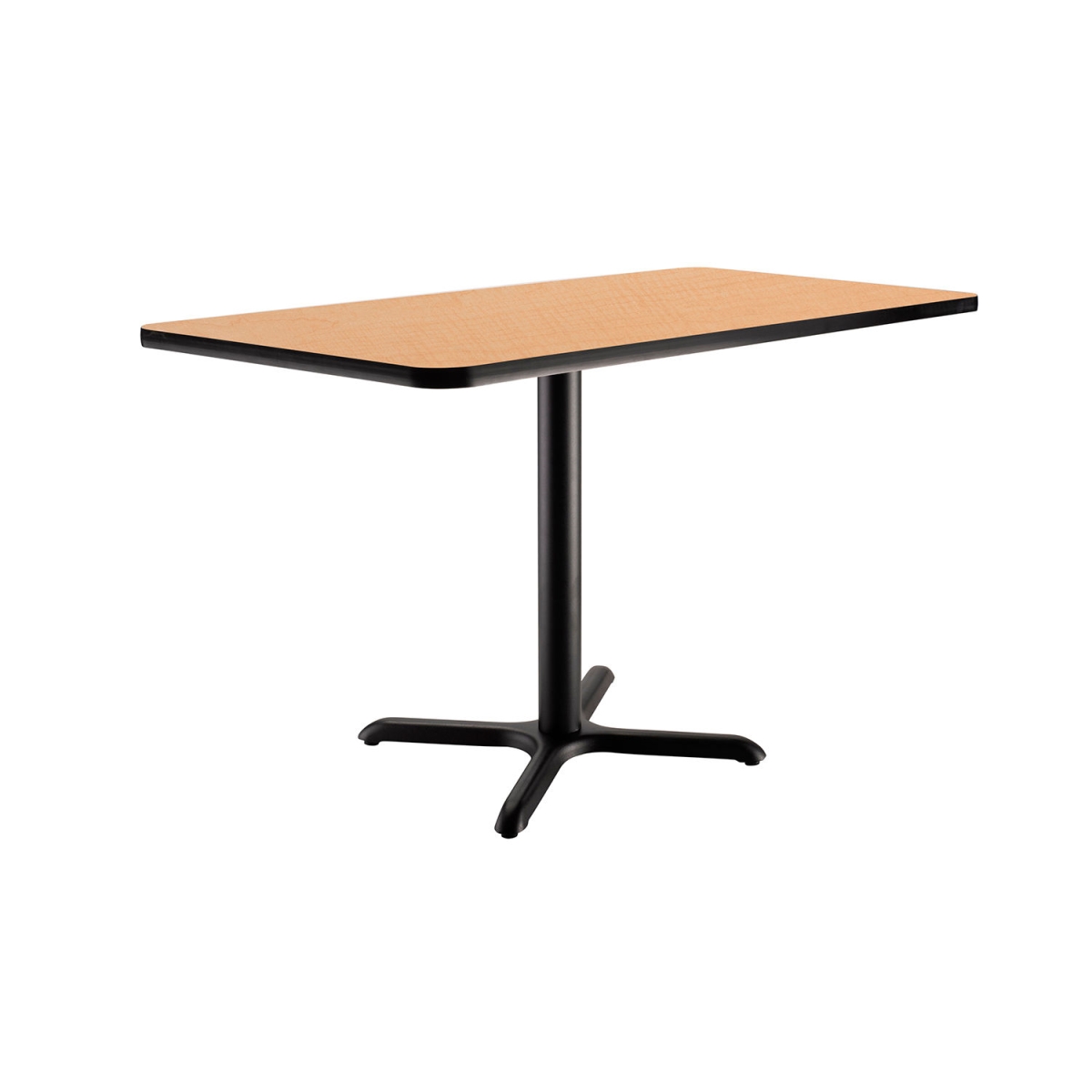 Interion Breakroom Table - Oak - 48 x 30 x 29 in. - Durable Laminate Top