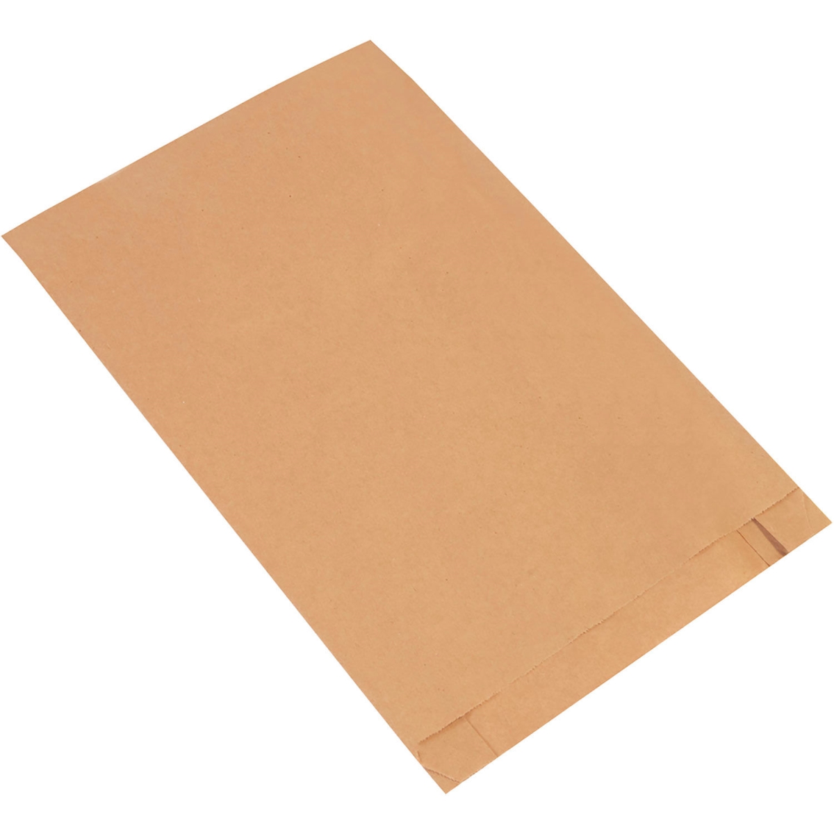 Gusseted Merchandise Bags - Kraft - 12 x 3 x 18 in. - Pack of 500 - Recyclable