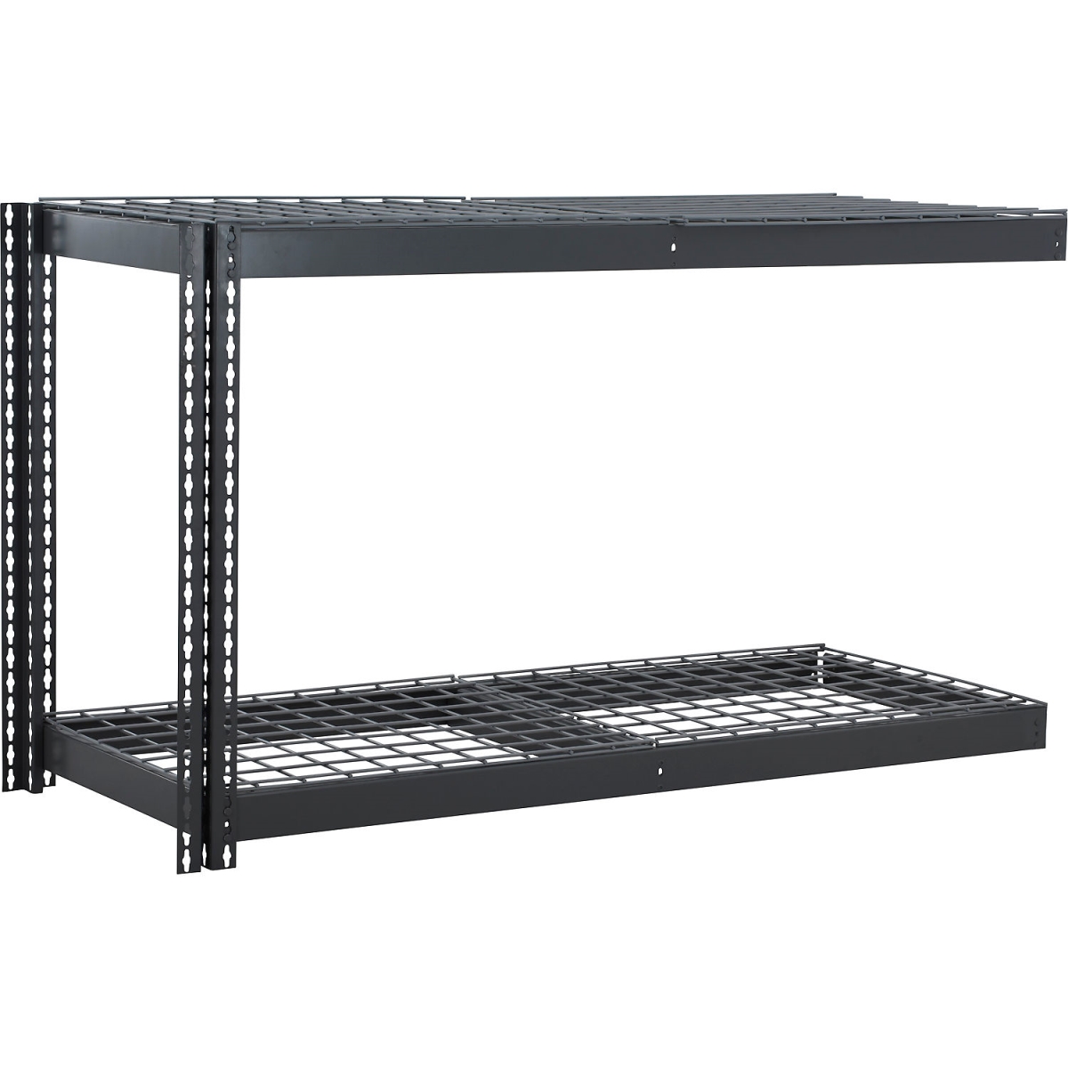 Global Industrial ABD24603R2 2 Shelf Extra Heavy Duty Boltless Shelving Add On - Wire Deck, Gray - 60 x 24 x 36 in.