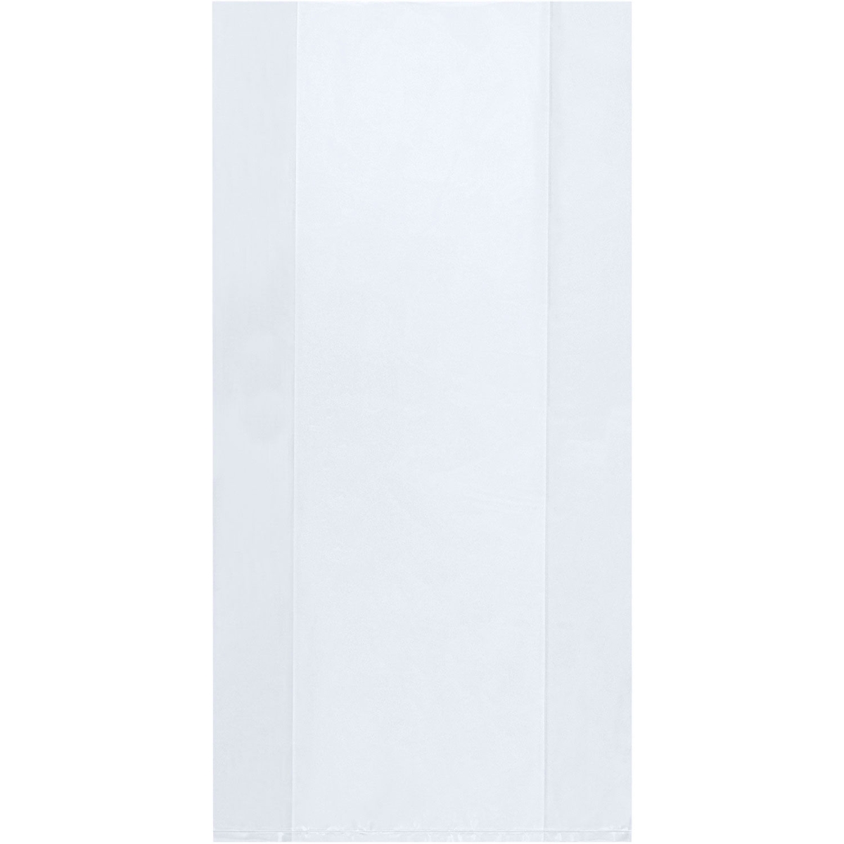 Global Industrial B2205114 Gusseted Poly Bags - 5 x 2 x 12 in. - 1 Mil - Clear - Pack of 1000