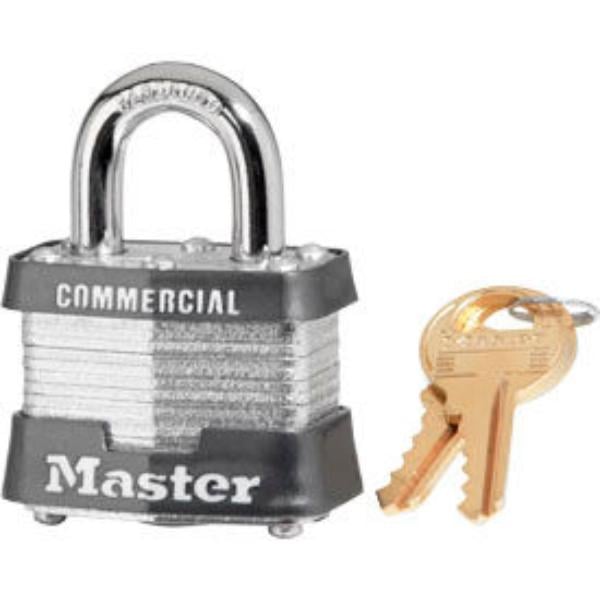 443229 Lock No. 5KA Keyed Padlock - 1 in. Shackle - Keyed Alike - Gray