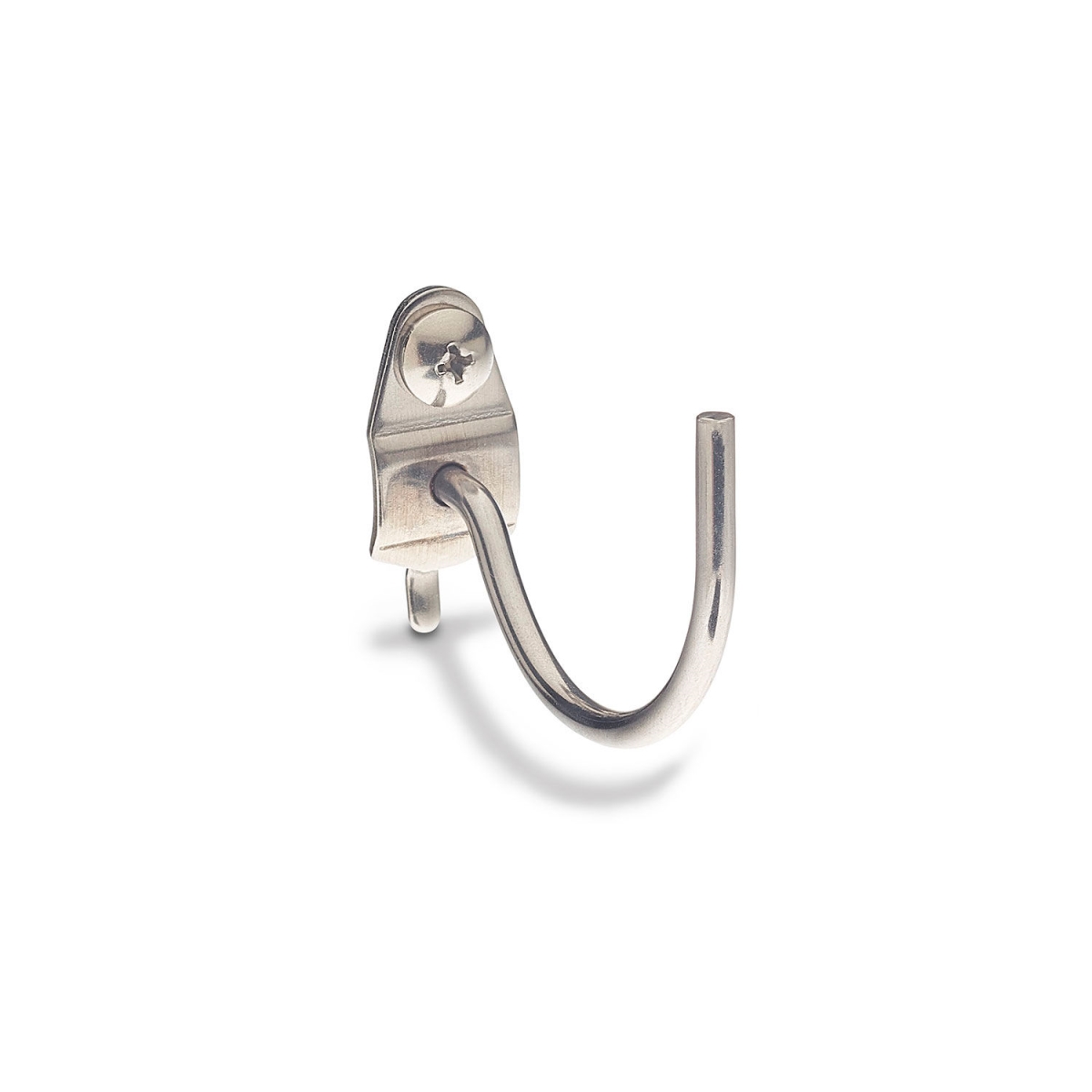 Picture of Triton Products B3165099 Curved Hook for 0.125 & 0.25 in. Pegboard - 1 x 2.25 x 2 in. - Silver - Pack of 3