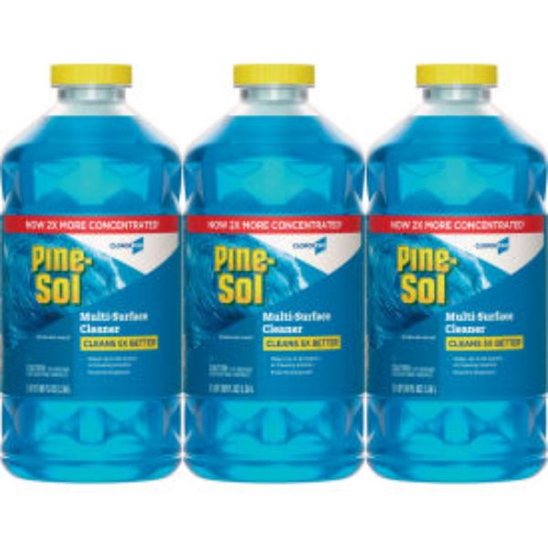 B3172927 Pine-Sol CloroxPro Multi-Surface Cleaner Concentrated - Sparkling Wave - 80 oz Bottle - Blue - Case of 3 -  United Stationers Supply