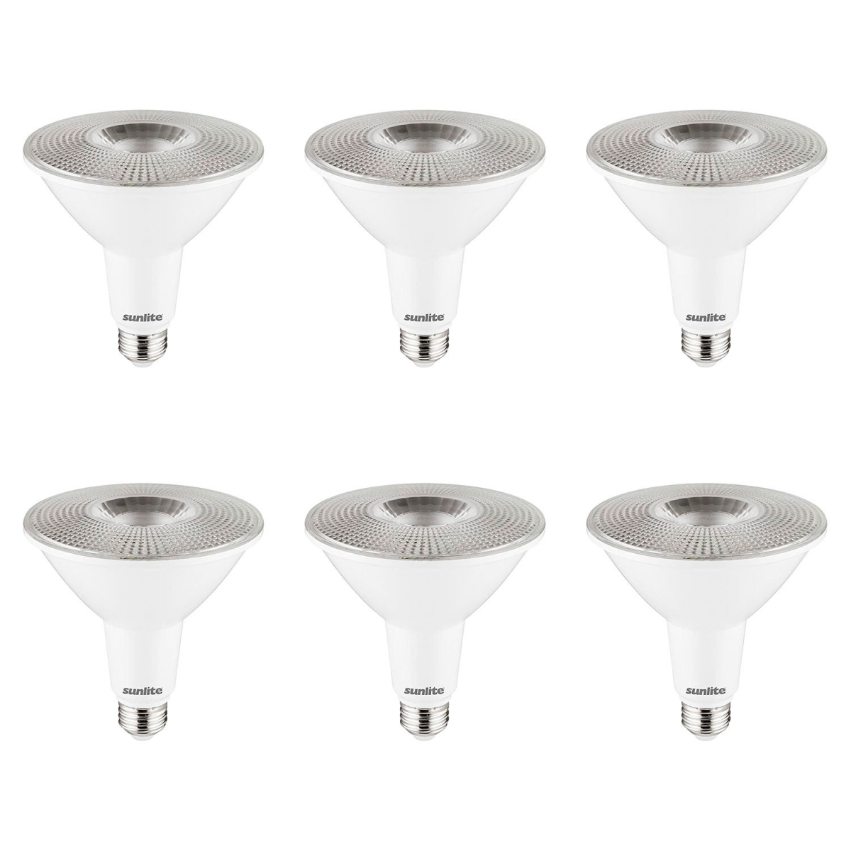 B3167121 Sunlite LED PAR38 Spotlight Bulb - E26 Base - 15W - 1200 Lumens - 4000K - Cool White - Pack of 6