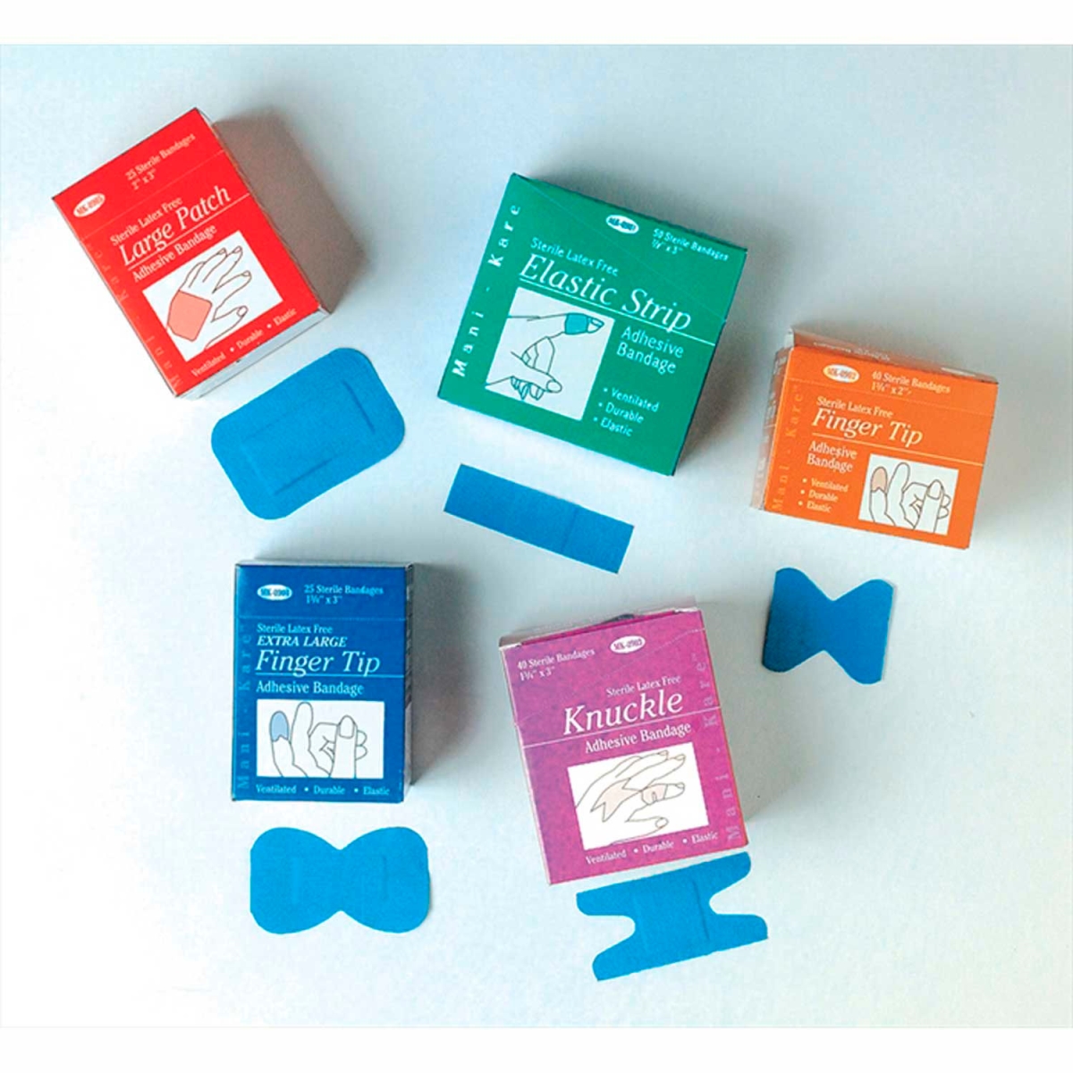 Picture of Carlisle Sanitary Maintenance B364441 San Jamar MK0906 - Mani-Kare Adhesive Bandages - Value Pack&#44; Blue