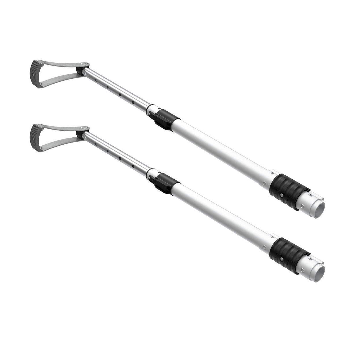 B3145113 Safety Rails for Select Articulated Extendable Ladders - Aluminum - Silver