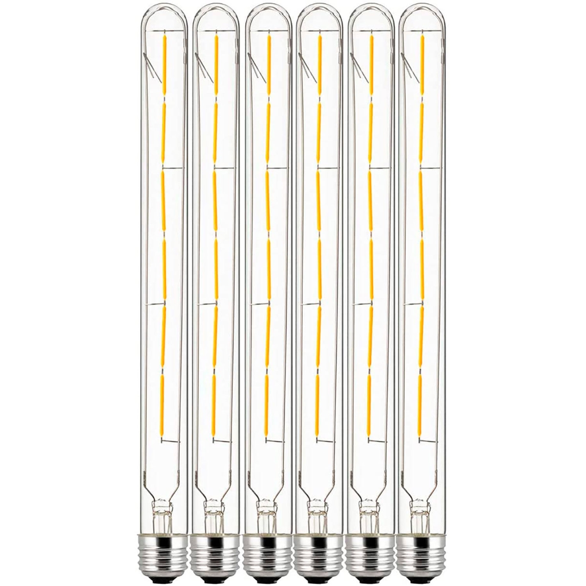 B3166953 Sunlite LED T8 Filament Light Bulb - E26 Base - 5W - 450 Lumens - 2700K - Soft White - Pack of 6