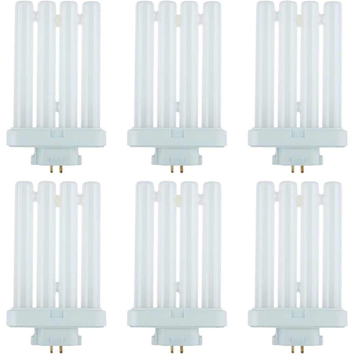 4-Pin Compact Fluorescent Bulb - Warm White - 27W - Pack of 6 - 1500 Lumens