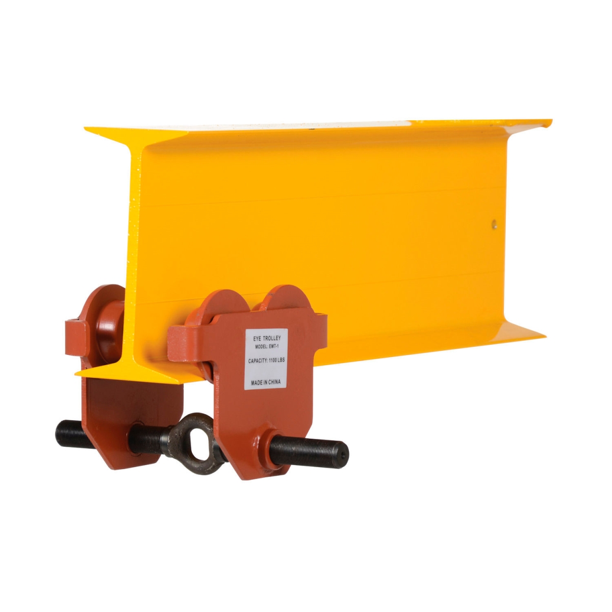 984993 Standard Eye Adjustable Manual Trolley E-MT-1 - Orange - 1000 lbs