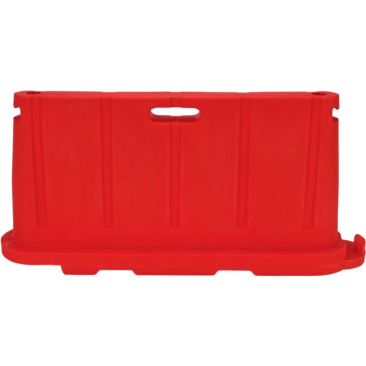 B1758094 Stackable Safety Poly Barricade - 76.5 in. - Red