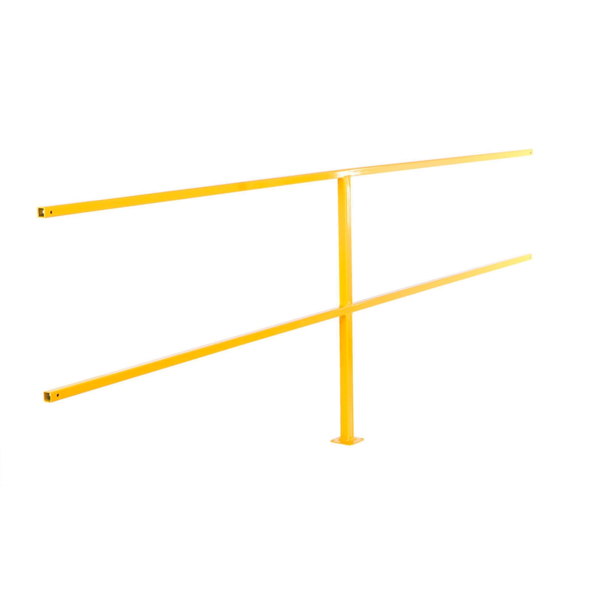 238781 Optional Guard Rail Connection Tube Section 120 in. - Post with 2 Tubes, Yellow