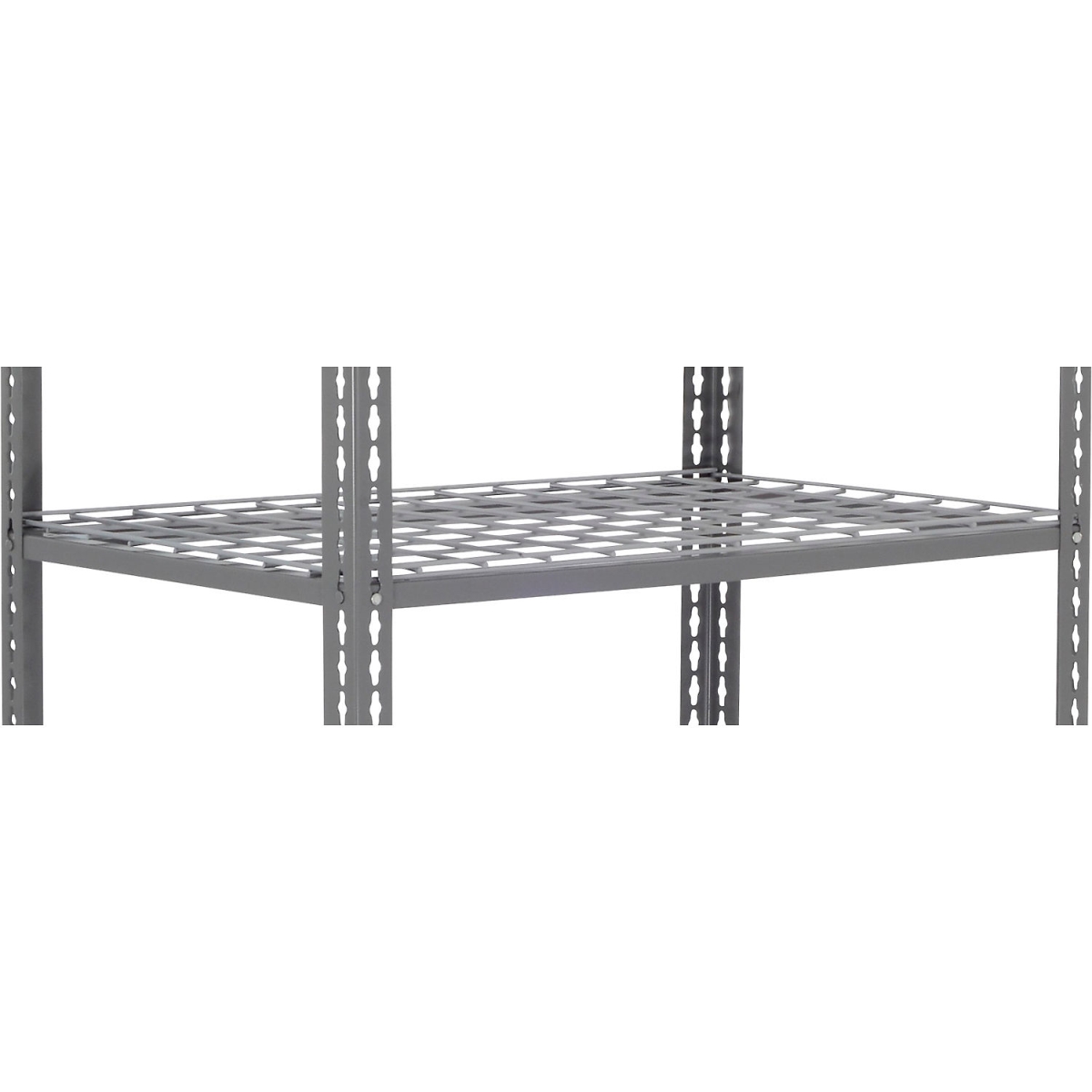 Global Industrial SBS1236R Standard Duty Boltless Shelving Additional Shelf - Wire Deck, Gray - 36 x 12 in.
