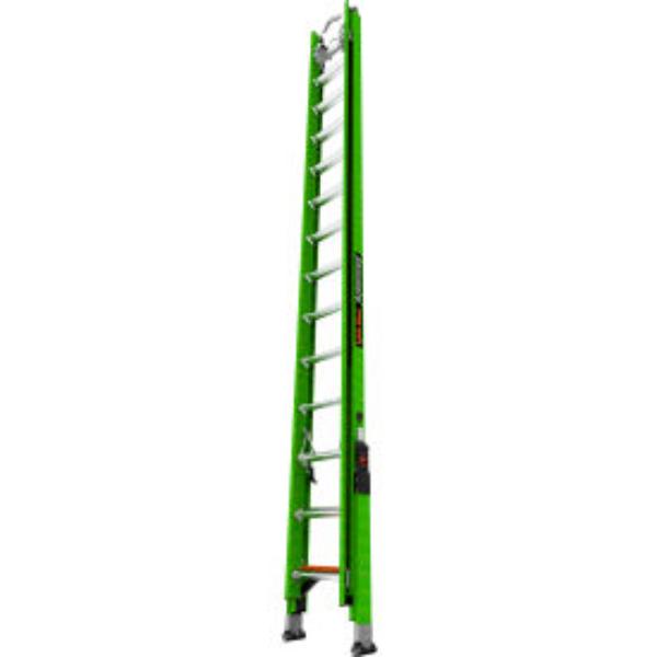 B3144988 SumoStance Extension Ladder with Hyperlite - Ground Cue - Cable Hooks - Green - 28 ft. Type IAA