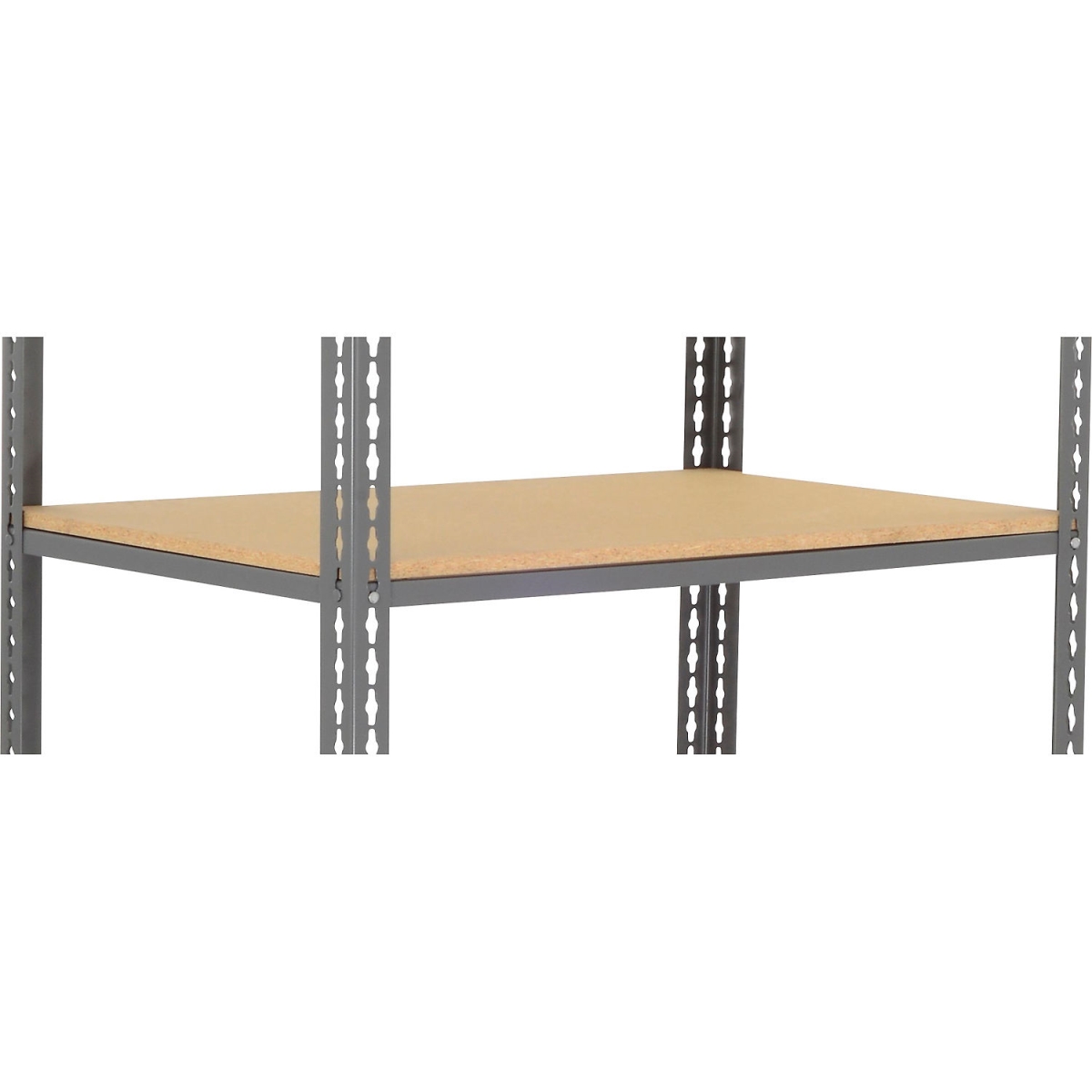 Global Industrial SBS2436W Standard Duty Boltless Shelving Additional Shelf - Wood Deck, Gray - 36 x 24 in.
