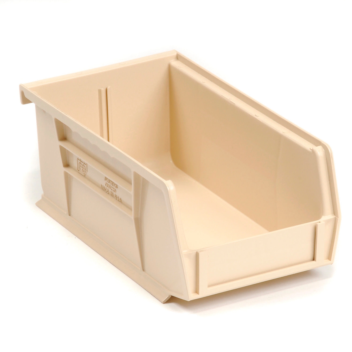 550104BG Plastic Stacking Bin - 7.375 x 4.125 x 3 in. - Ivory
