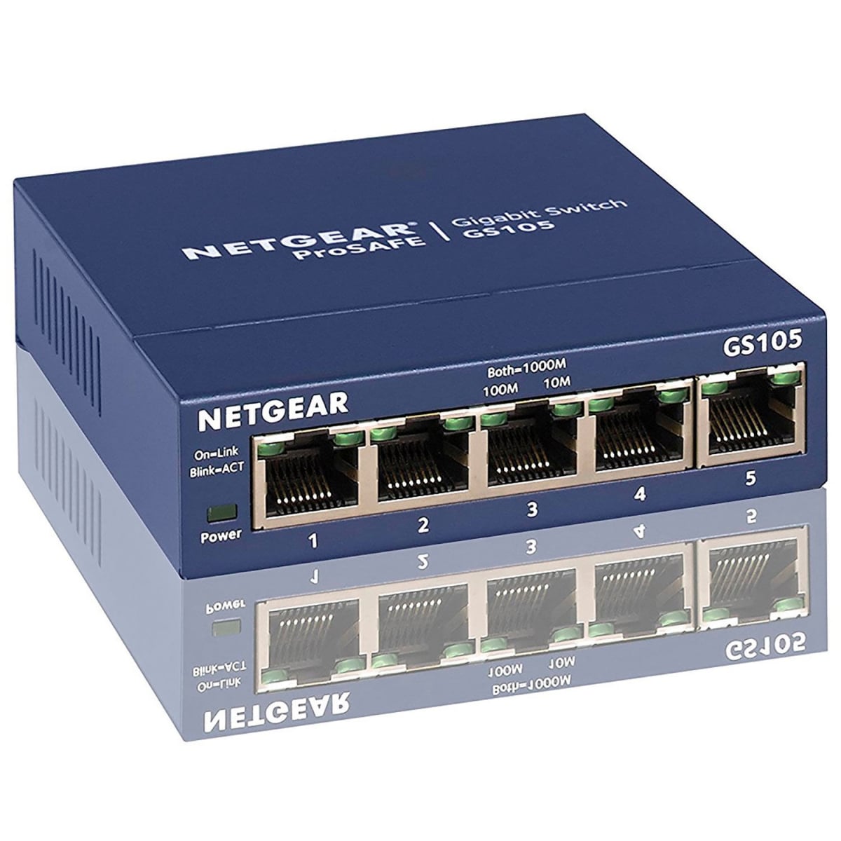 B2245522 GS105 Prostate 5-Port Gigabit Ethernet Unmanaged Switch - Blue -  Netgear
