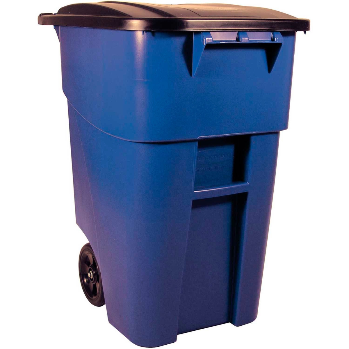 Brute Rollout Mobile Container - Blue - 50 Gallon - Heavy-Duty Design