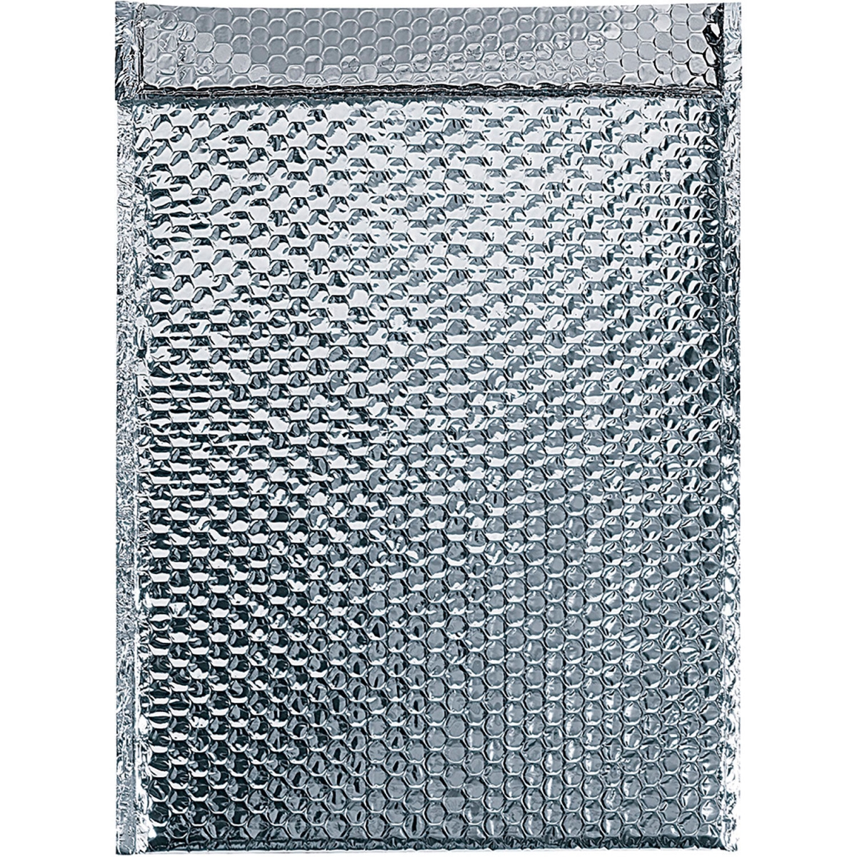 Global Industrial B2277867 Cool Shield Thermal Bubble Mailers - 12.75 x 10.5 in. - Silver - Pack of 50