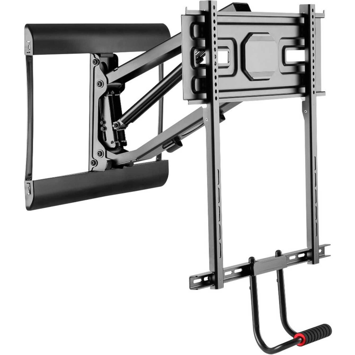 B2412425 TygerClaw Full-Motion & Pull-Down TV Wall Mount - 43-73 in. TV Screen - Black