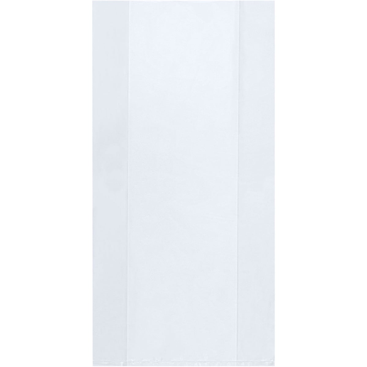 Global Industrial B2205030 Low Density Gusseted Poly Bags - 15 x 9 x 24 in. - 1 Mil - Clear - Pack of 500